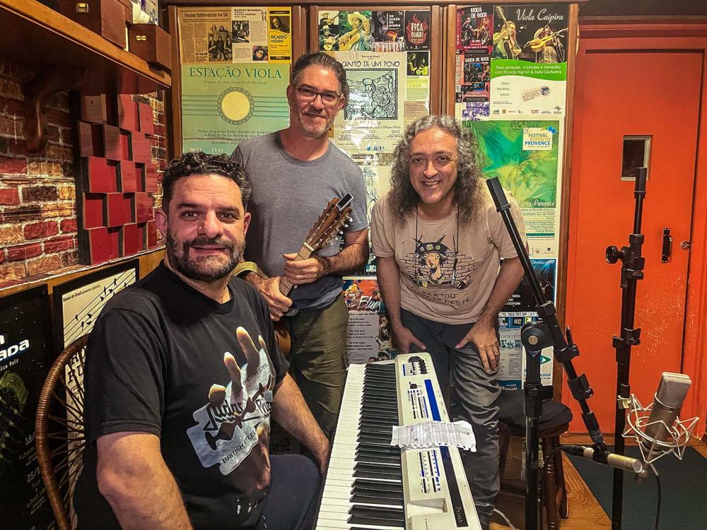 Adriano Grineberg, Zé Helder e Ricardo Vignini - Foto de Rita Perran