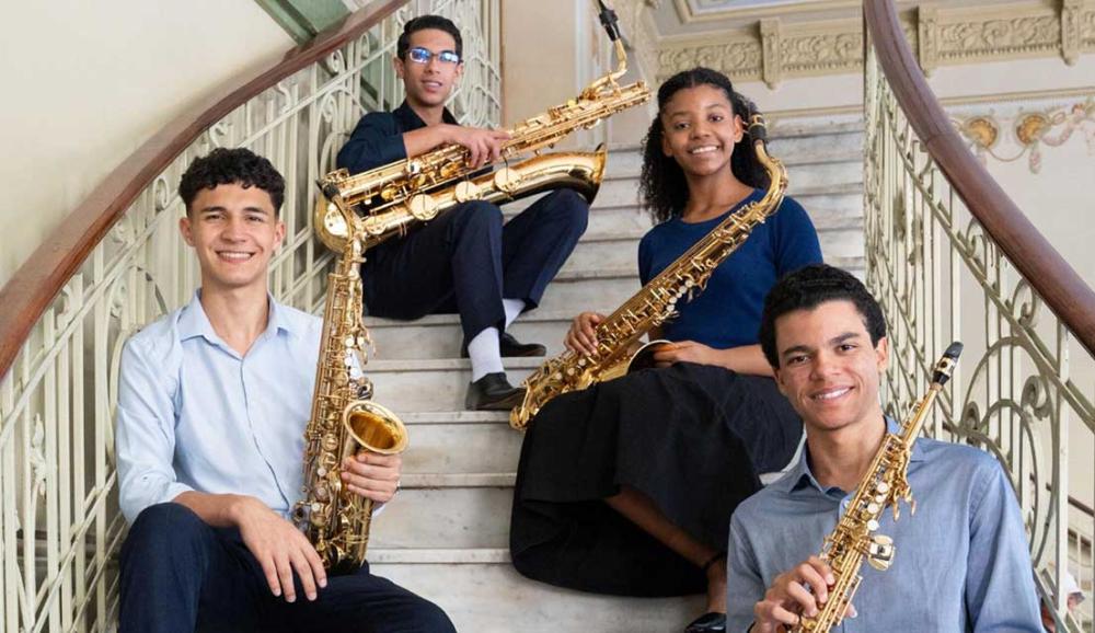 Four Sax Quartet apresenta repertório de diferentes épocas, países e estilos musicais, de Bach e Piazzolla a Pixinguinha e Elvis Presley. Foto: Robs Borges