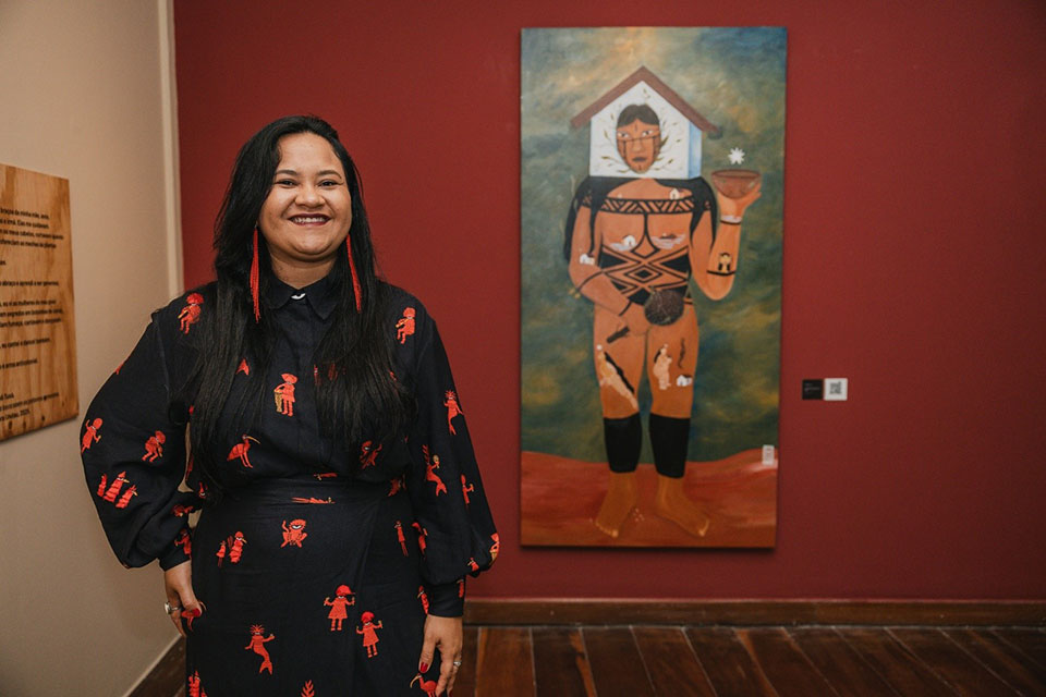Yacunã Tuxá apresenta suas obras sobre ancestralidade na Caixa Cultural RJ - Foto: Victor Fernandez