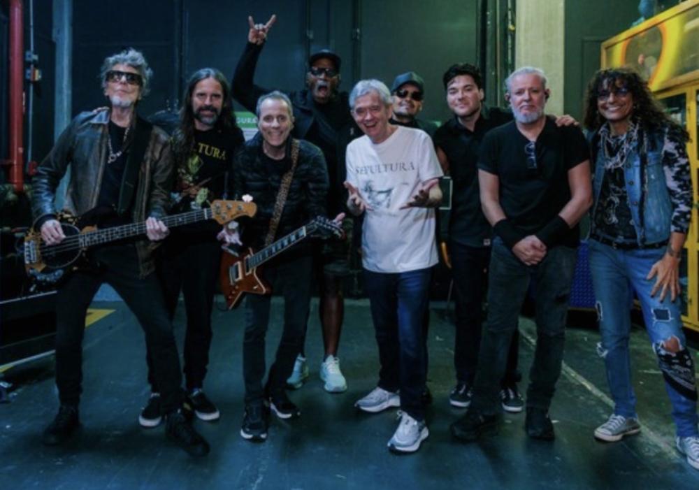 Sepultura, Titãs e Luiz Caldas participam de edição do Altas Horas dedicada ao rock e à música brasileira - Foto: Divulgação/Globo