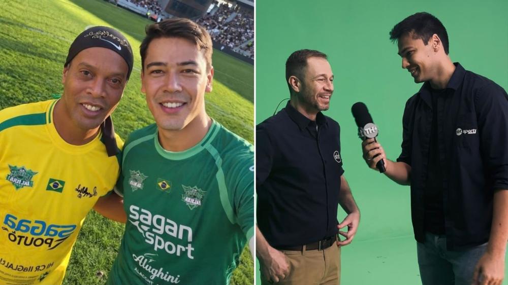 Lucas Tavares revisita passado como goleiro em meio à trajetória na televisão - Fotos: Acervo Pessoal