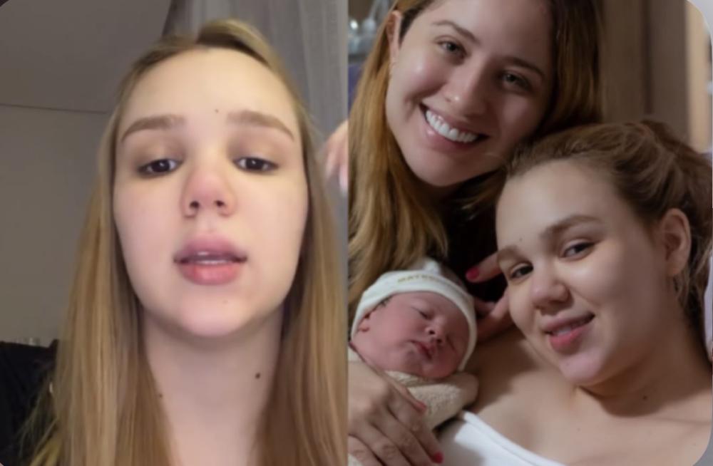 Júlia Ribeiro desabafa sobre parto da filha com Mari Fernandez (Reprodução/Instagram @juliaaribeirol)